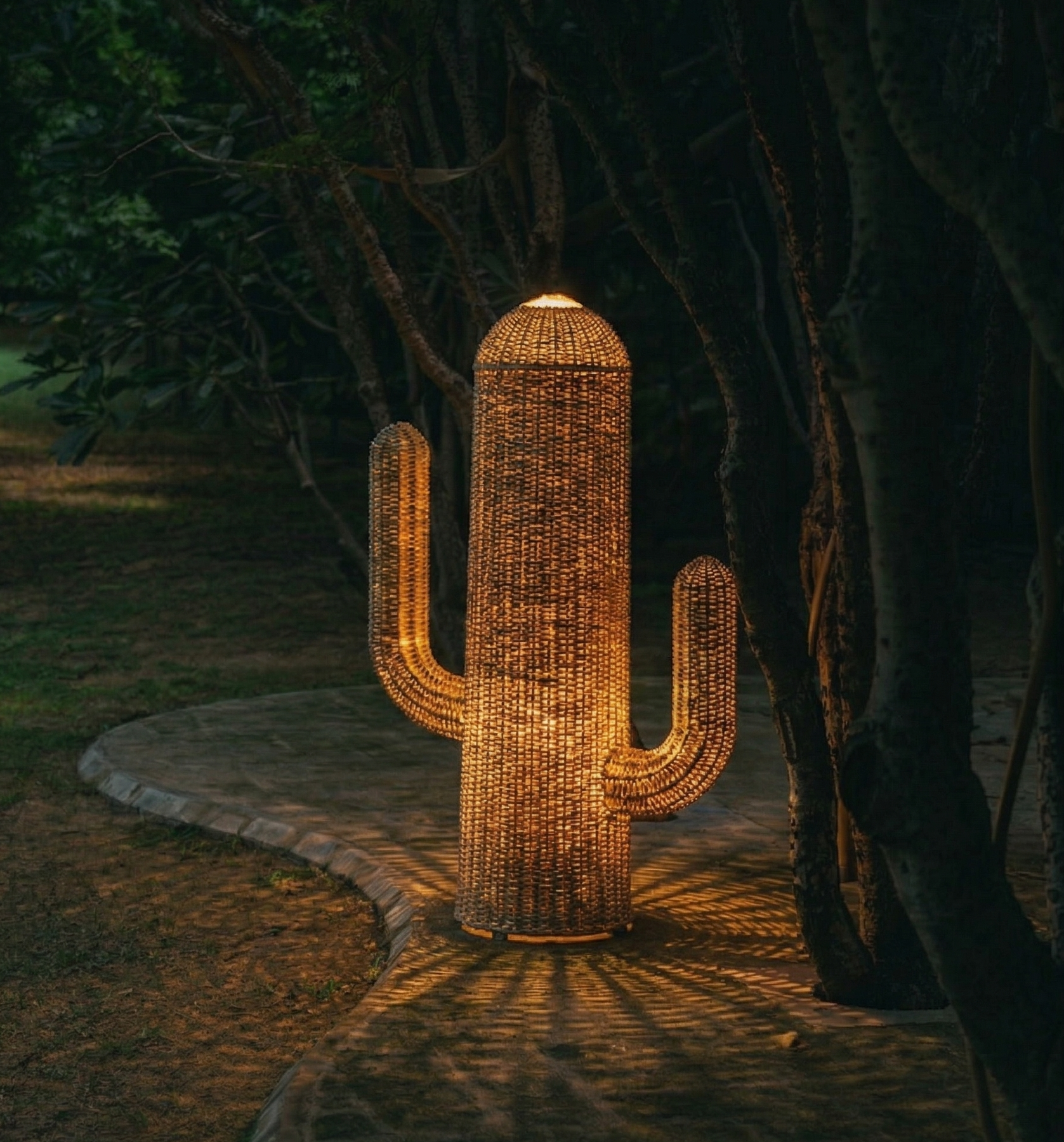 Mature Saguaro Lamp – The Garden Room